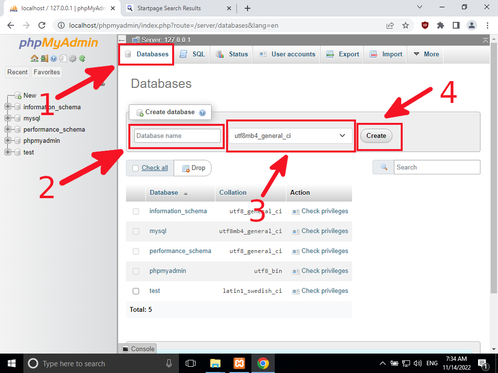 phpmyadmin-create-db